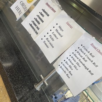Joe's Buffet - Choices when ordering - Sandwiches Near Me - Fairfield, California