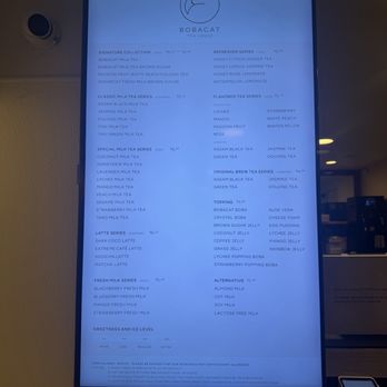 Bobacat Tea House - Menu June 2026 - Bubble Tea Near Me - Portland, Oregon