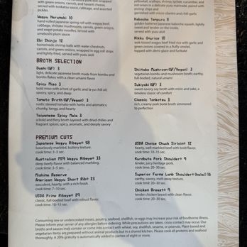 Ichi Shabu - Menu - Japanese Near Me - Fresno, California Ichi Shabu - Menu - Japanese Near Me - Fresno, California
