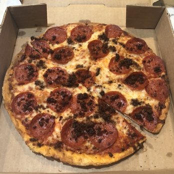 Pebble Creek Pizza - 10" Thin Crust Pepperoni and Beef - Pizza Near Me - Greenville, South Carolina