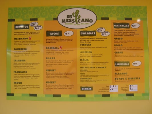 Menu photo 1 Er Messicano São Paulo, SP