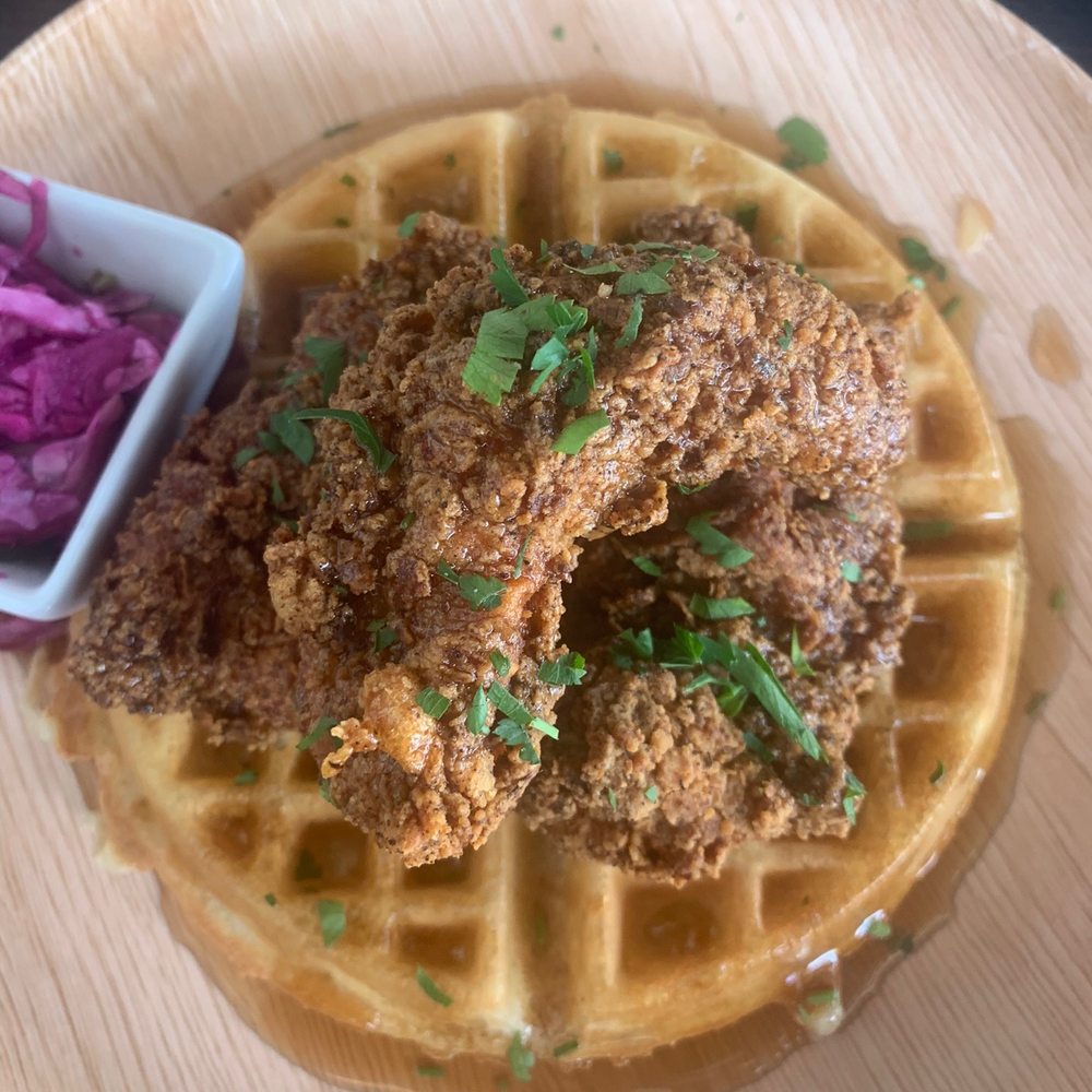 Fork & Hen - Fried chicken and waffles.... excellent. - Soul Food Near Me - Sarasota, Florida Fork & Hen - Fried chicken and waffles.... excellent. - Soul Food Near Me - Sarasota, Florida