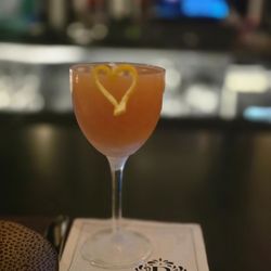 Birthday Cocktails! - Red 75 Cocktail made w/ guava puree instead of raspberry. Fantastic!