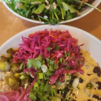 South bowl and Jupiter salad