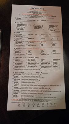 Menu photo 1 Sushi House Plantsville, CT