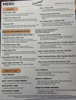Menu photo 2 Hawkeyes Tavern Lake Stevens, WA Menu photo 2 Hawkeyes Tavern Lake Stevens, WA