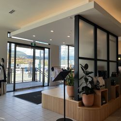 Timbertrain Coffee x Outpost - The entrance area