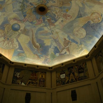 Griffith Observatory - Artistic Ceiling - Observatories Near Me - Los Angeles, California