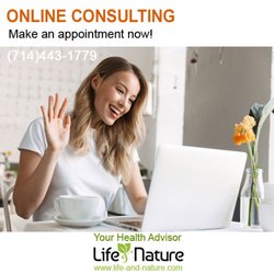 Life & Nature Acupuncture Holistic Medicine - On-line consulting is now available! Call us to make an appointment!  (714) 443-1779