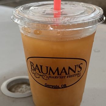 Bauman's Farm and Garden - Bauman's Apple Cider Slush! - Fruits & Veggies Near Me - Gervais, Oregon