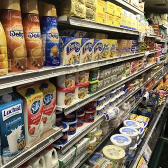 Associated Supermarket - shelves of milk, yogurts, and other products - Grocery Near Me - Bedford-Stuyvesant, New York Associated Supermarket - shelves of milk, yogurts, and other products - Grocery Near Me - Bedford-Stuyvesant, New York