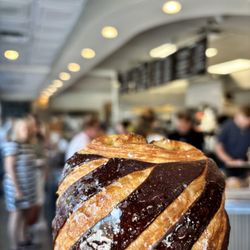 Aioli - Choc Rasp Croissant + Iced Salted Caramel Latte (not pictured)
