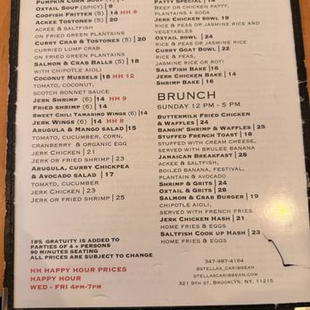 Stella's - Menu - Caribbean Near Me - Brooklyn, New York Stella's - Menu - Caribbean Near Me - Brooklyn, New York