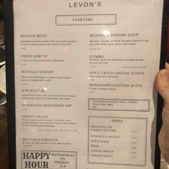 Levon's Bar and Grill - menu - Breakfast & Brunch Near Me - Clarksdale, Mississippi
