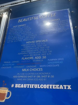Menu photo 1 Beautiful Coffee Austin, TX Menu photo 1 Beautiful Coffee Austin, TX