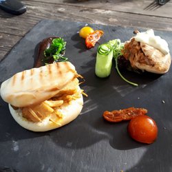 Het Ruiterhuys - Veganistische pulled pork. Best goed geslaagd.