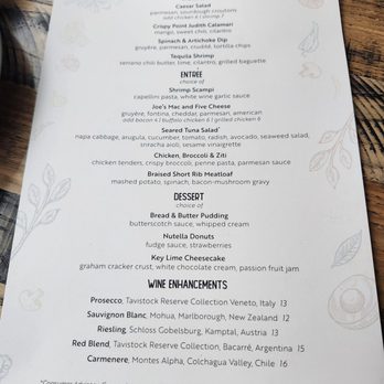 Canvas - Magical Dining menu - New American Near Me - Orlando, Florida