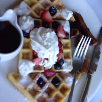 Inn At Thorn Hill & Spa - Waffles with berries. The sausage was great. - Hotels Near Me - Jackson, New Hampshire Inn At Thorn Hill & Spa - Waffles with berries. The sausage was great. - Hotels Near Me - Jackson, New Hampshire