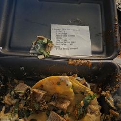 Cilantro Taqueria - Cubed up Lengua really disappointed me today. It wasnt good.. Who cubes Lengua?  Its a braised dish. Correct me if I'm wrong