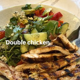 The Cobb Chop Salad with double chicken The Cobb Chop Salad with double chicken