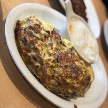 Brownstone Pancake Factory - Meat lovers omelette was huge!! - Breakfast & Brunch Near Me - Edgewater, New Jersey