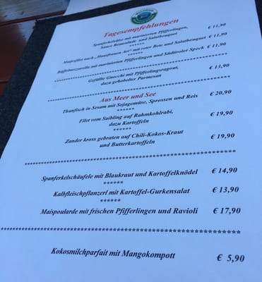 Menu photo 5 Waldhaus Deininger Weiher Straßlach-Dingharting, BY Menu photo 5 Waldhaus Deininger Weiher Straßlach-Dingharting, BY