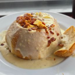 Chowder bread bowl from Duckies Chowder bread bowl from Duckies