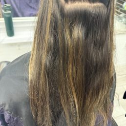 Before: blotchy work done elsewhere