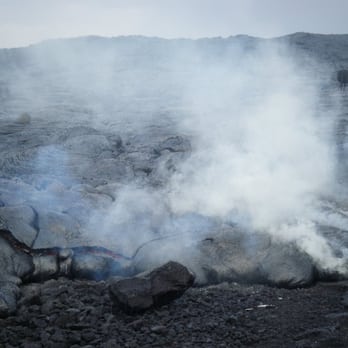 Kalapana Lava Viewing Area - Rain on the lava - Local Flavor Near Me - Pahoa, Hawaii