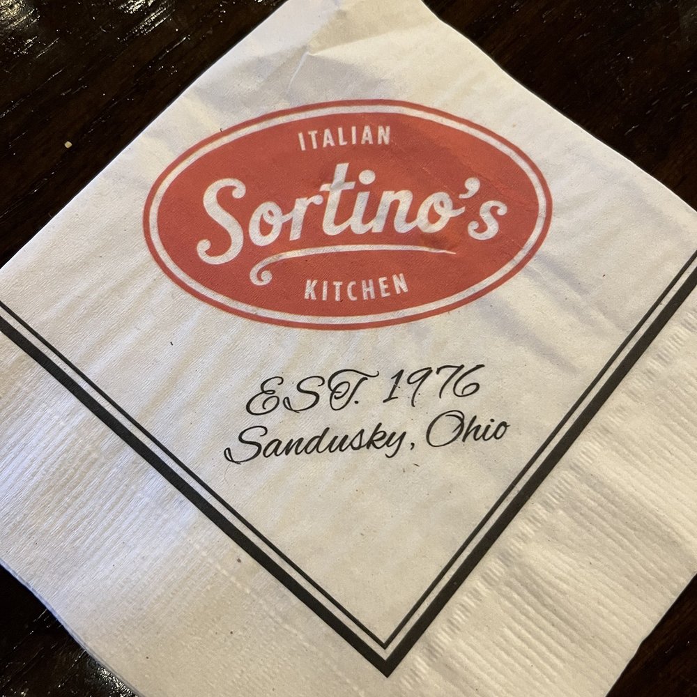 Sortino's Italian Kitchen - a napkin on a table - Italian Near Me - Sandusky, Ohio