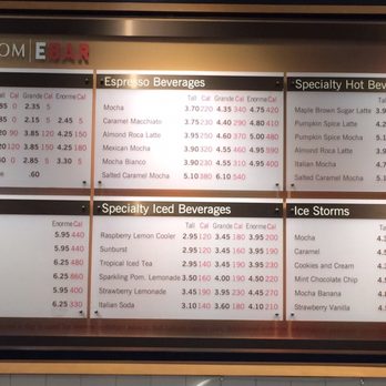 Nordstrom Ebar Artisan Coffee - menu - Coffee & Tea Near Me - Mclean, Virginia