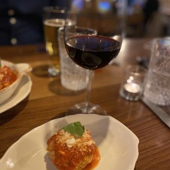 Novella - Meatball app and glass of red. Ahhhhh.... - Italian Near Me - Powell, Ohio Novella - Meatball app and glass of red. Ahhhhh.... - Italian Near Me - Powell, Ohio
