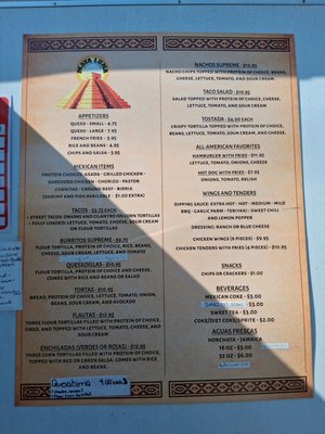 Menu photo 1 Maya Luna Pascagoula, MS Menu photo 1 Maya Luna Pascagoula, MS