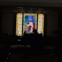 Center Point First Baptist Church - Stain glass painting