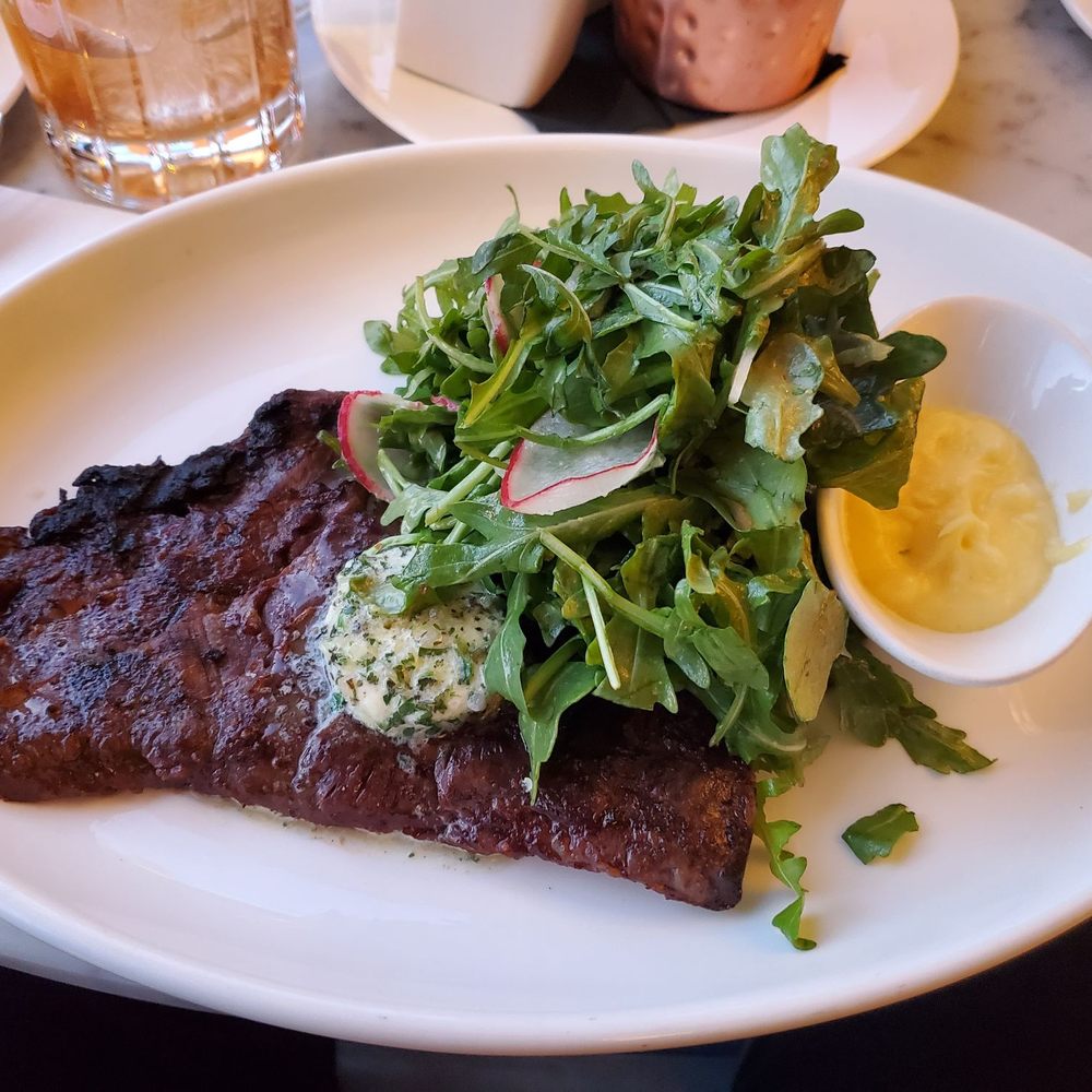 The Pembroke - Flank steak, asked for medium, but got close to well done. Although iit had really good flavor and was very tender. - New American Near Me - Washington, DC, District of Columbia The Pembroke - Flank steak, asked for medium, but got close to well done. Although iit had really good flavor and was very tender. - New American Near Me - Washington, DC, District of Columbia