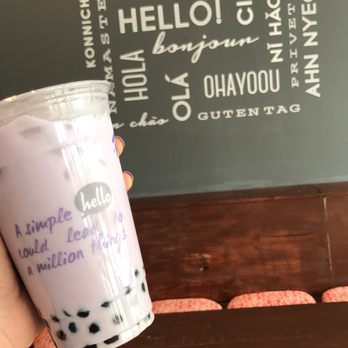Hello Boba - Taro milk tea with boba - Bubble Tea Near Me - Allen, Texas Hello Boba - Taro milk tea with boba - Bubble Tea Near Me - Allen, Texas