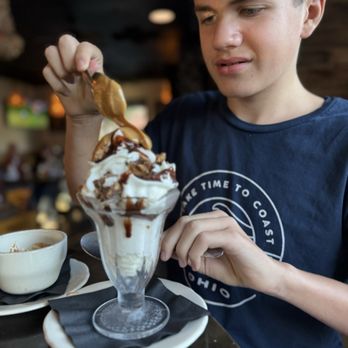 Salty Mary's - Peanut butter and chocolate sundae - Seafood Near Me - Westlake, Ohio Salty Mary's - Peanut butter and chocolate sundae - Seafood Near Me - Westlake, Ohio