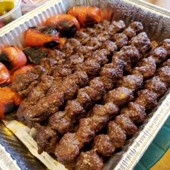 Charmy's Persian Taste - Lamb kebabs served with grilled tomatoes - Persian/Iranian Near Me - Columbus, Ohio