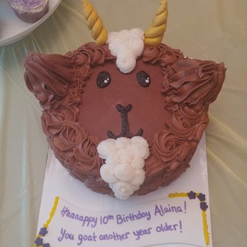 Moneta Moments - The cutest, most delicious goat ever. Marble cake with chocolate buttercream frosting - yum! - Desserts Near Me - Windsor, Connecticut