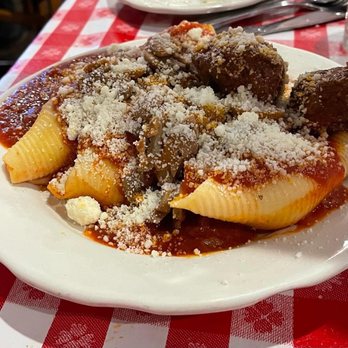 Chef's Restaurant - Stuffed shells with meatballs - Italian Near Me - Buffalo, New York Chef's Restaurant - Stuffed shells with meatballs - Italian Near Me - Buffalo, New York