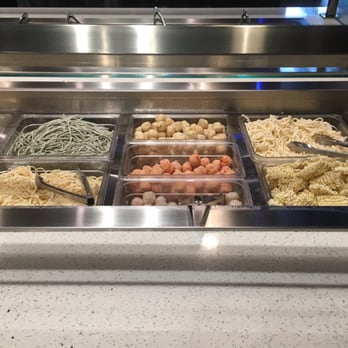 Dada Shabu Shabu Buffet - Noodles and fish balls station - Korean Near Me - Irvine, California