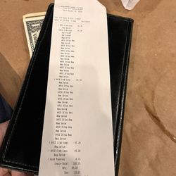 Hammered Crab - Here's the bill