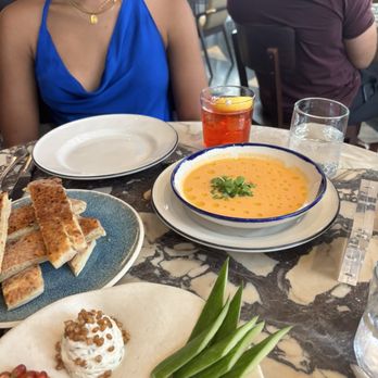 Barlume - Gaspacho and dip plate - Cocktail Bars Near Me - New York, New York Barlume - Gaspacho and dip plate - Cocktail Bars Near Me - New York, New York