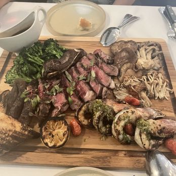 Lemon & Thyme - Ribeye steak 24 oz with grilled shrimp - New American Near Me - Costa Mesa, California Lemon & Thyme - Ribeye steak 24 oz with grilled shrimp - New American Near Me - Costa Mesa, California
