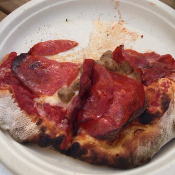 Pizza Trolley - Three meat za!! - Food Trucks Near Me - Carlsbad, California