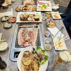 Korean BBQ House Sushi & Sake - Our Lunar New Year Eve feast .