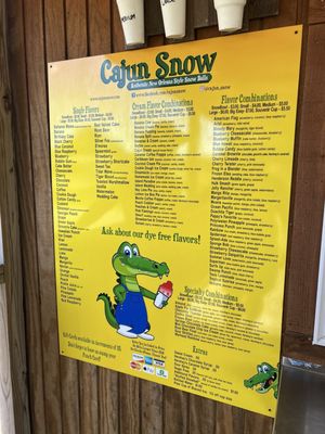 Menu photo 1 Cajun Snow Arkadelphia, AR Menu photo 1 Cajun Snow Arkadelphia, AR