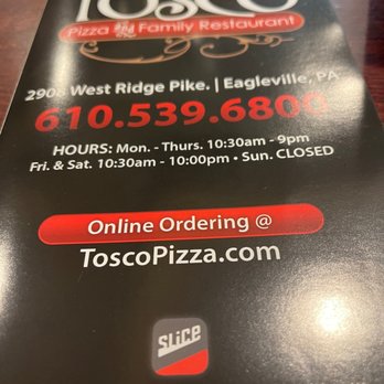Tosco's Pizza - pizza order - Pizza Near Me - Eagleville, Pennsylvania Tosco's Pizza - pizza order - Pizza Near Me - Eagleville, Pennsylvania