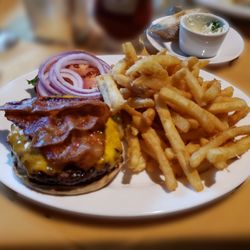 Charlotte's - The Charlotte's burger is tasty, but not so much with the patty.