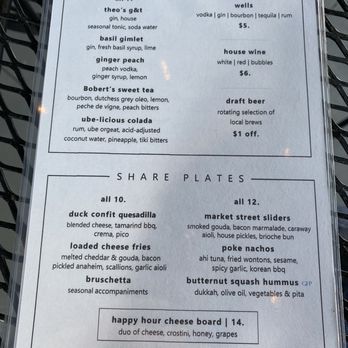 Theo's Rogers - Happy hour menu - 4:00-6:30 - New American Near Me - Rogers, Arkansas